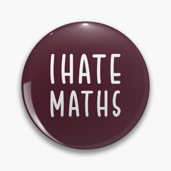Item preview, I hate Maths | Funny Quote designed and sold by PabloPatterns.