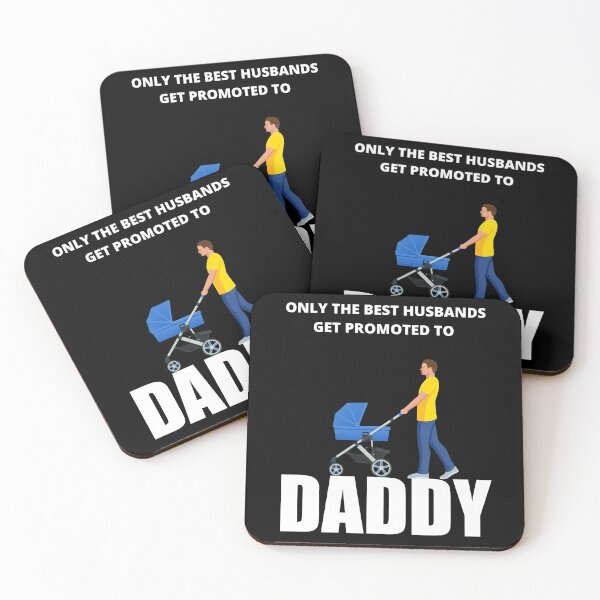 Item preview, Only The Best Husbands Get Promoted To Daddy, Funny designed and sold by Avishy.