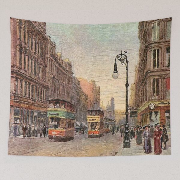 Item preview, Vintage Illustration of Sauchiehall Street, Glasgow designed and sold by yourscotland.
