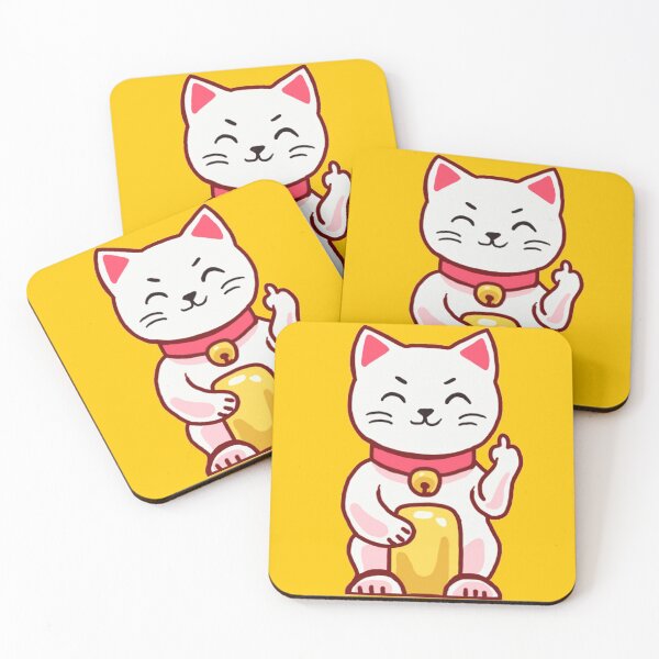 Item preview, Pissed off lucky cat designed and sold by 3leggeddogg.