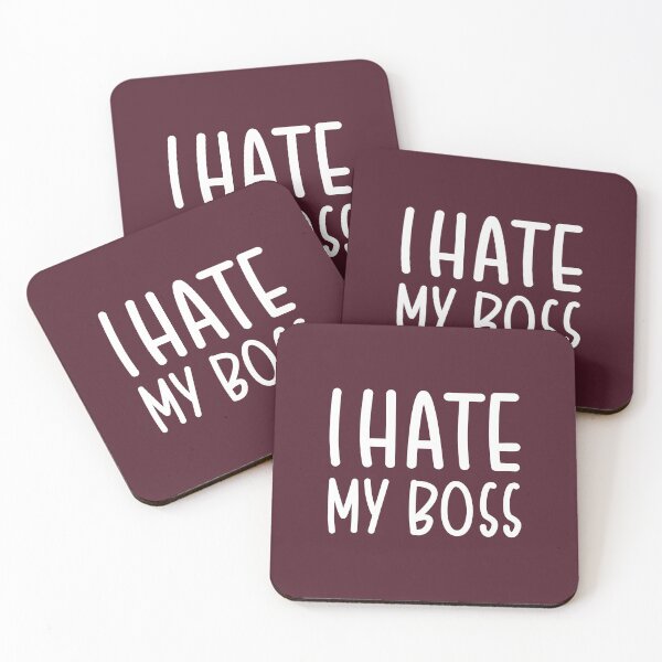 Item preview, I Hate my Boss | Funny Quote designed and sold by PabloPatterns.
