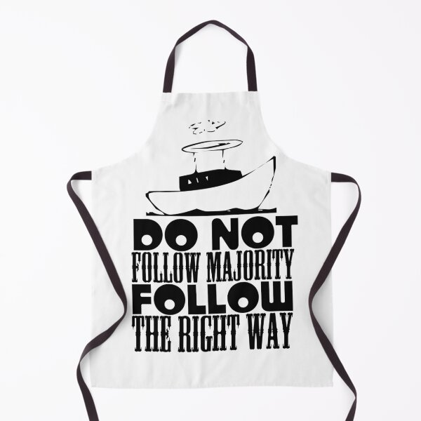 Item preview, Do not follow majority follow the right way t-shirt  designed and sold by Frangi_Pane_ Magazine.