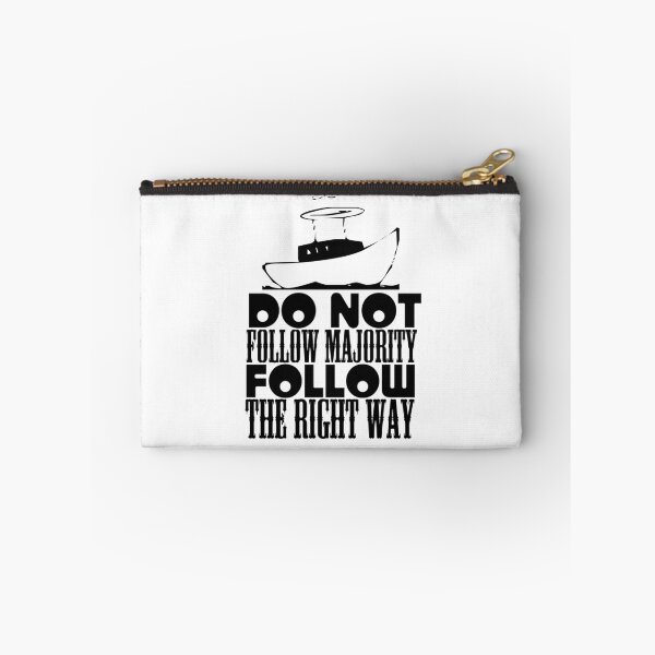 Item preview, Do not follow majority follow the right way t-shirt  designed and sold by Frangi_Pane_ Magazine.