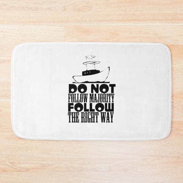 Item preview, Do not follow majority follow the right way t-shirt  designed and sold by Frangi_Pane_ Magazine.