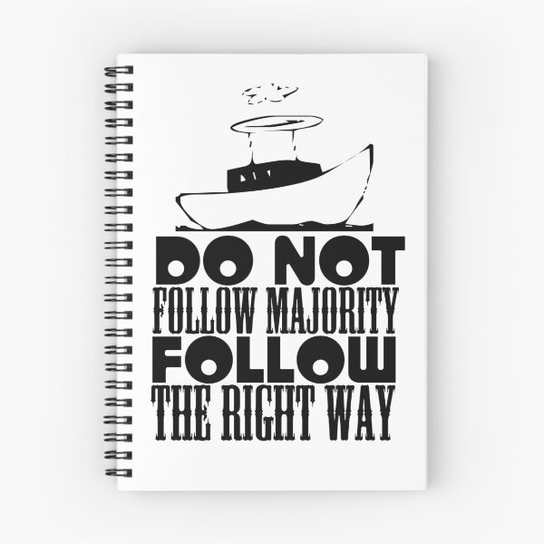 Item preview, Do not follow majority follow the right way t-shirt  designed and sold by Frangi_Pane_ Magazine.