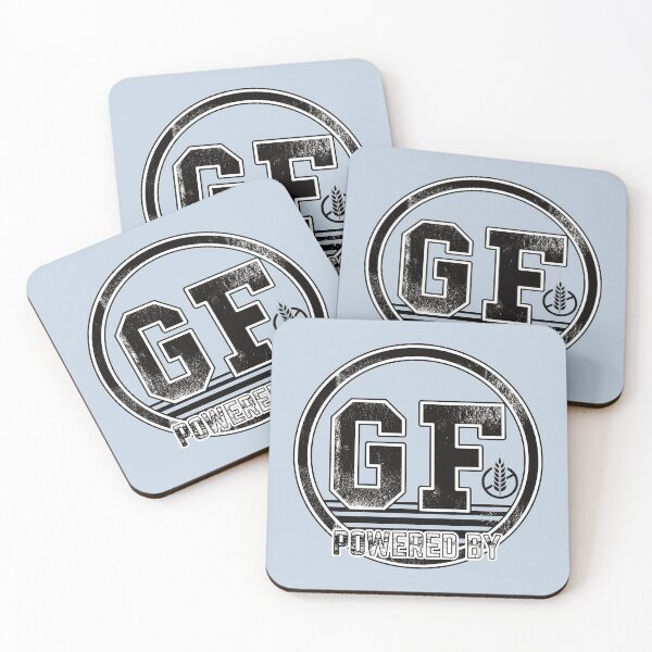 Item preview, Powered by Gluten Free (black typo) designed and sold by DKdesigns27.