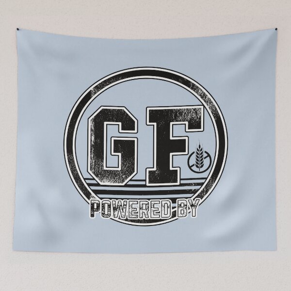 Item preview, Powered by Gluten Free (black typo) designed and sold by DKdesigns27.