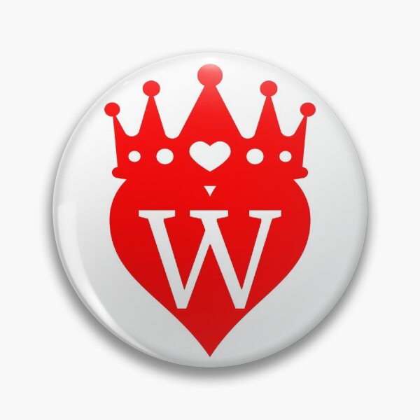 Item preview, crowned red heart with letter W designed and sold by ronaldsonou.