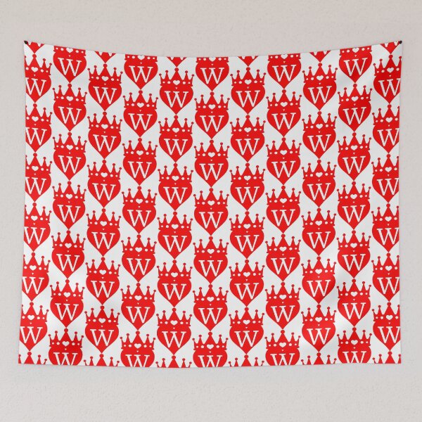 Item preview, crowned red heart with letter W designed and sold by ronaldsonou.