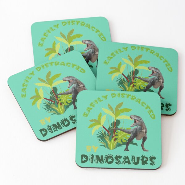 Item preview, Easily distracted by dinosaurs, t-rex jungle design designed and sold by MiloHarris.