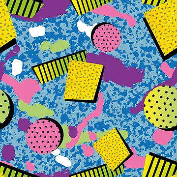 Artwork thumbnail, Block Retro Pattern by PatternTale