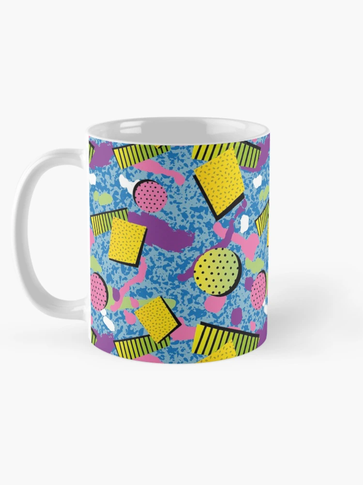 Thumbnail 5 of 6, Coffee Mug, Block Retro Pattern designed and sold by PatternTale.