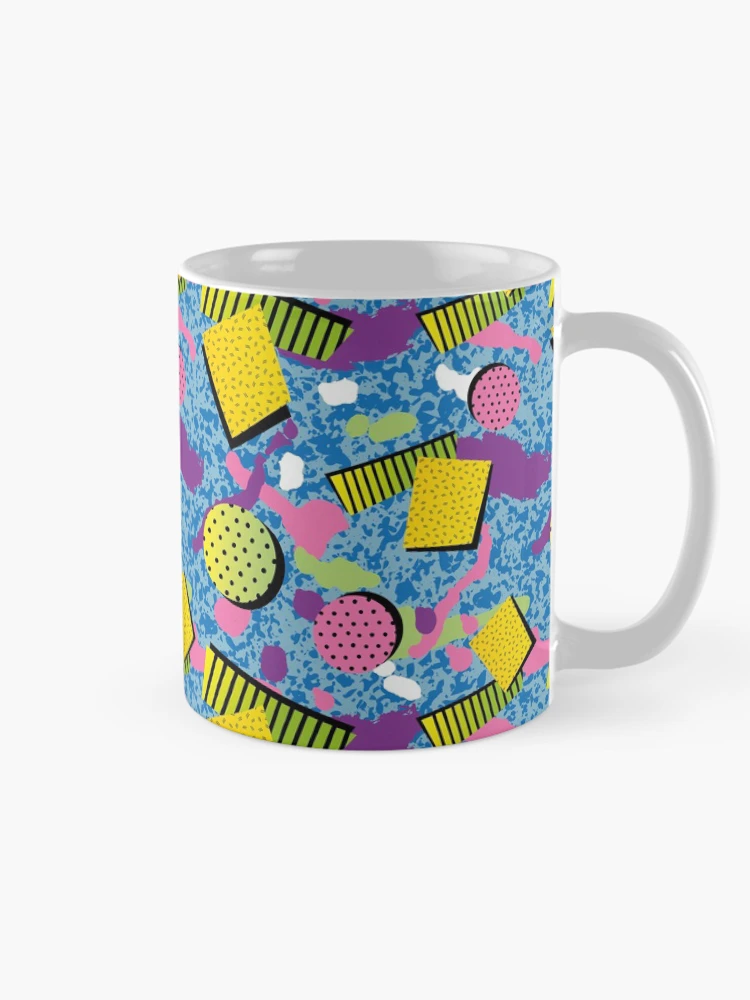 Thumbnail 3 of 6, Coffee Mug, Block Retro Pattern designed and sold by PatternTale.