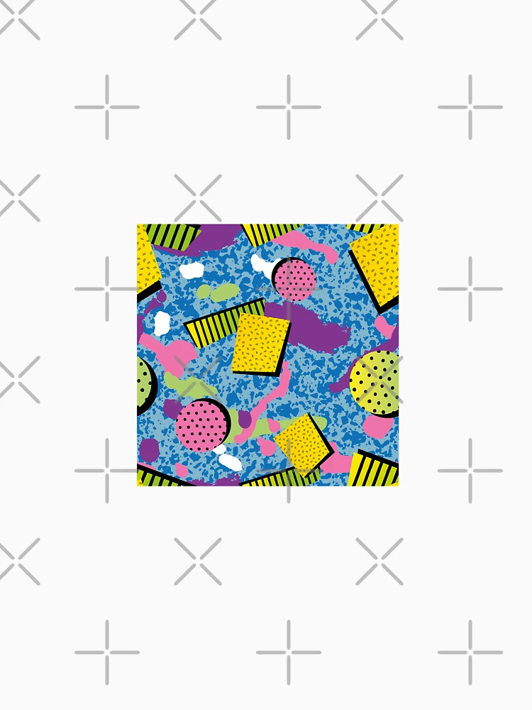 Thumbnail 6 of 6, Pullover Hoodie, Block Retro Pattern designed and sold by PatternTale.
