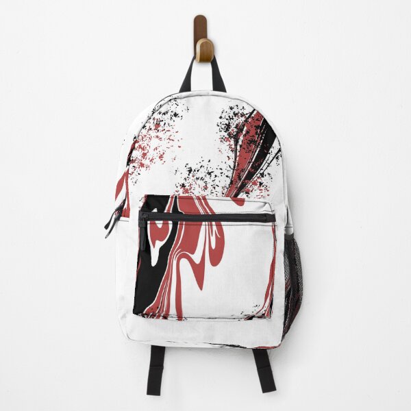 Aperçu de l'œuvre Art abstrait minimaliste rouge et noir, Art moderne simple créée et vendue par hvasilevshop.
