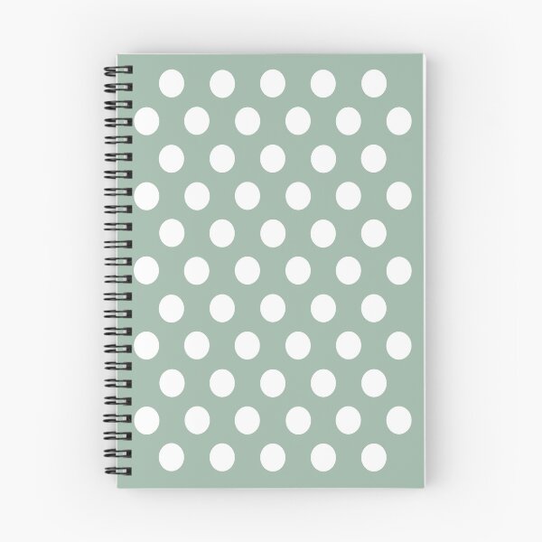 Item preview, Medium WHITE and MUTED GREEN POLKA DOTS designed and sold by RachelMacht.