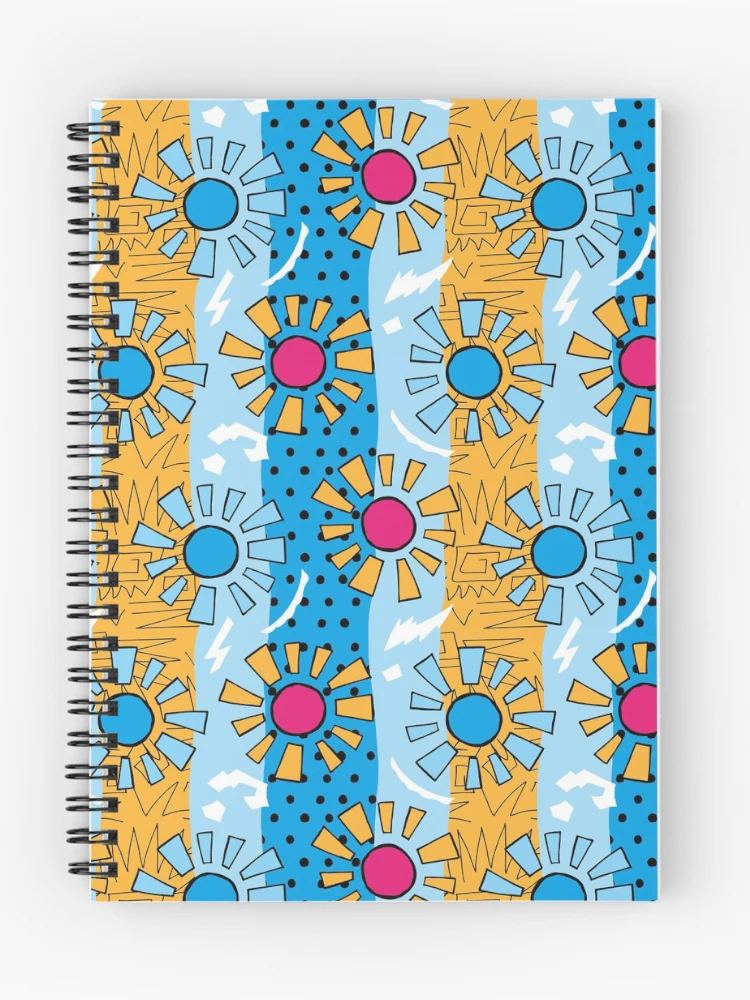 Thumbnail 1 of 3, Journal, Sun Retro Pattern designed and sold by PatternTale.