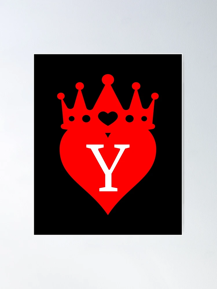 Your Love is King Phrase With RED Heart & Crown Clip Art 