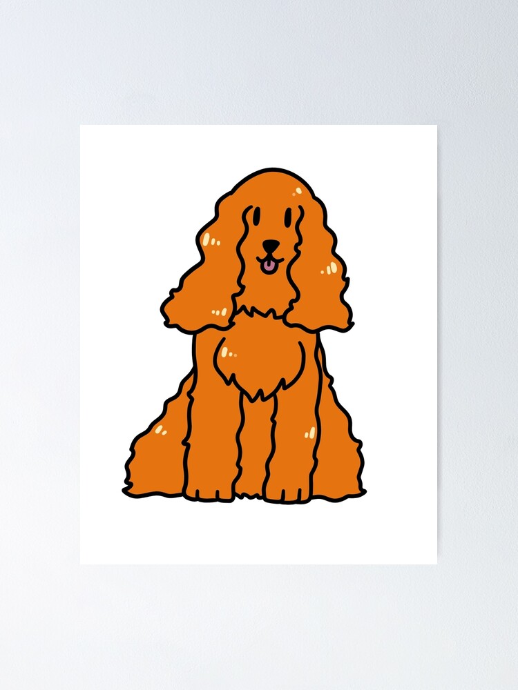 English Print Cocker Spaniel Puppy Dog Dogs Persian Kitten Cat Picture Poster