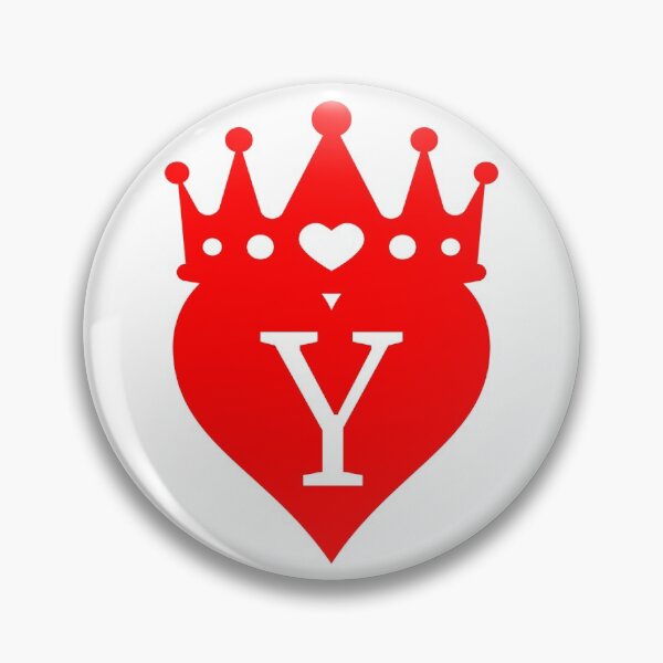 Item preview, crowned red heart with letter Y designed and sold by ronaldsonou.