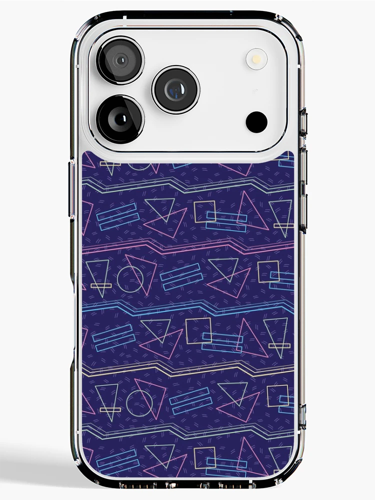 Thumbnail 1 of 5, iPhone Case, Geometric Noir Retro Pattern designed and sold by PatternTale.