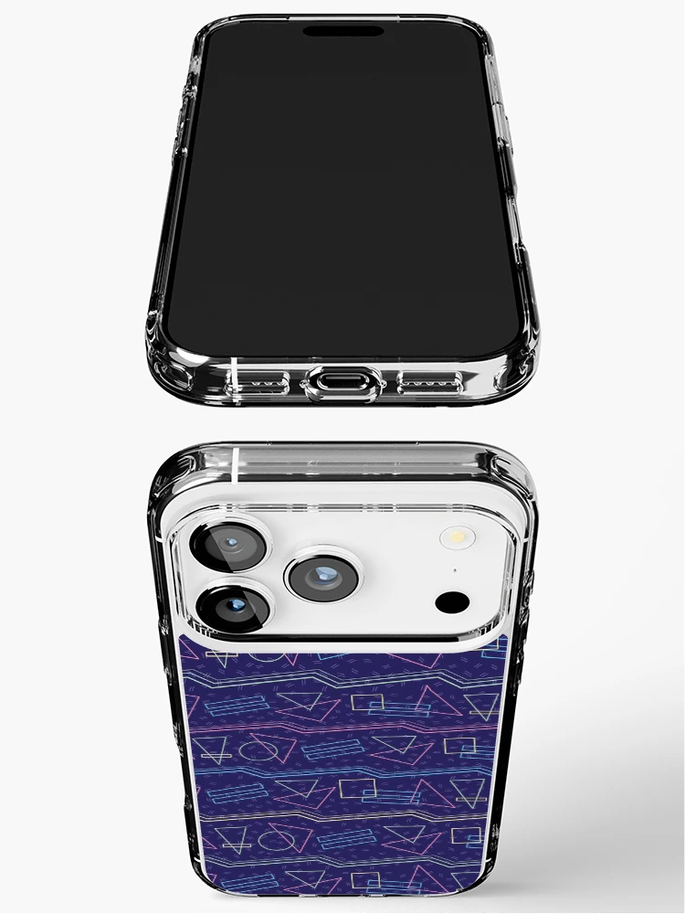 Thumbnail 3 of 5, iPhone Case, Geometric Noir Retro Pattern designed and sold by PatternTale.