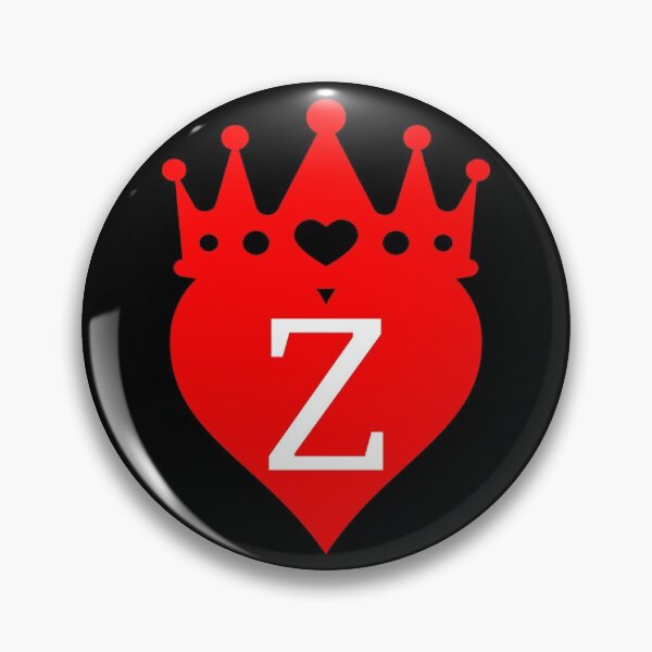 Item preview, king or queen crowned red heart with letter Z designed and sold by ronaldsonou.