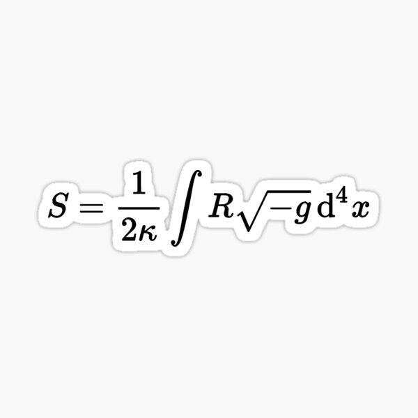 Einstein-Hilbert action Sticker