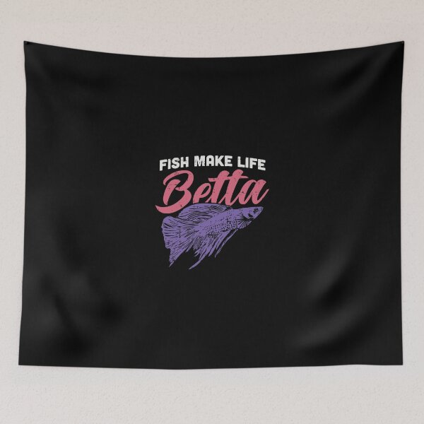 Item preview, Fish Make Life Betta Gift For Aquarist designed and sold by oltonomer8.