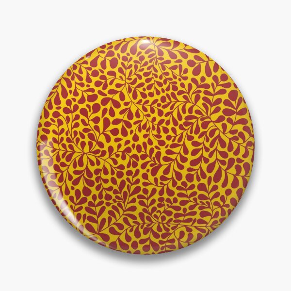 Item preview, Ivy Doodle Maroon on Yellow designed and sold by AxeLeon Patterns.