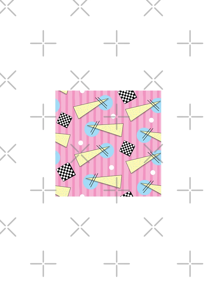 Thumbnail 4 of 4, Boxy T-Shirt, Pink Retro Pattern designed and sold by PatternTale.