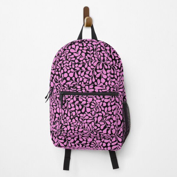 Item preview, Ivy Doodle Pink on Black designed and sold by AxeLeon Patterns.