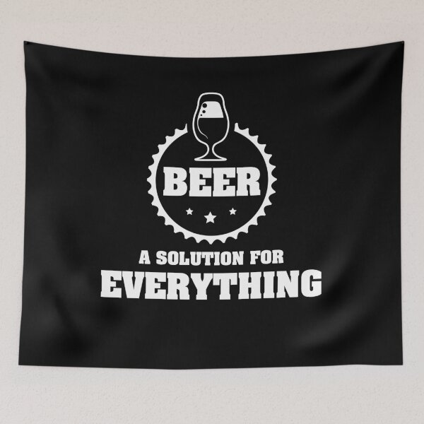 Item preview, BEER is A Solution for Everything / Funny Drinking Team Quote designed and sold by Naumovski.