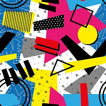 Artwork thumbnail, Geometric Abstract Retro Pattern by PatternTale