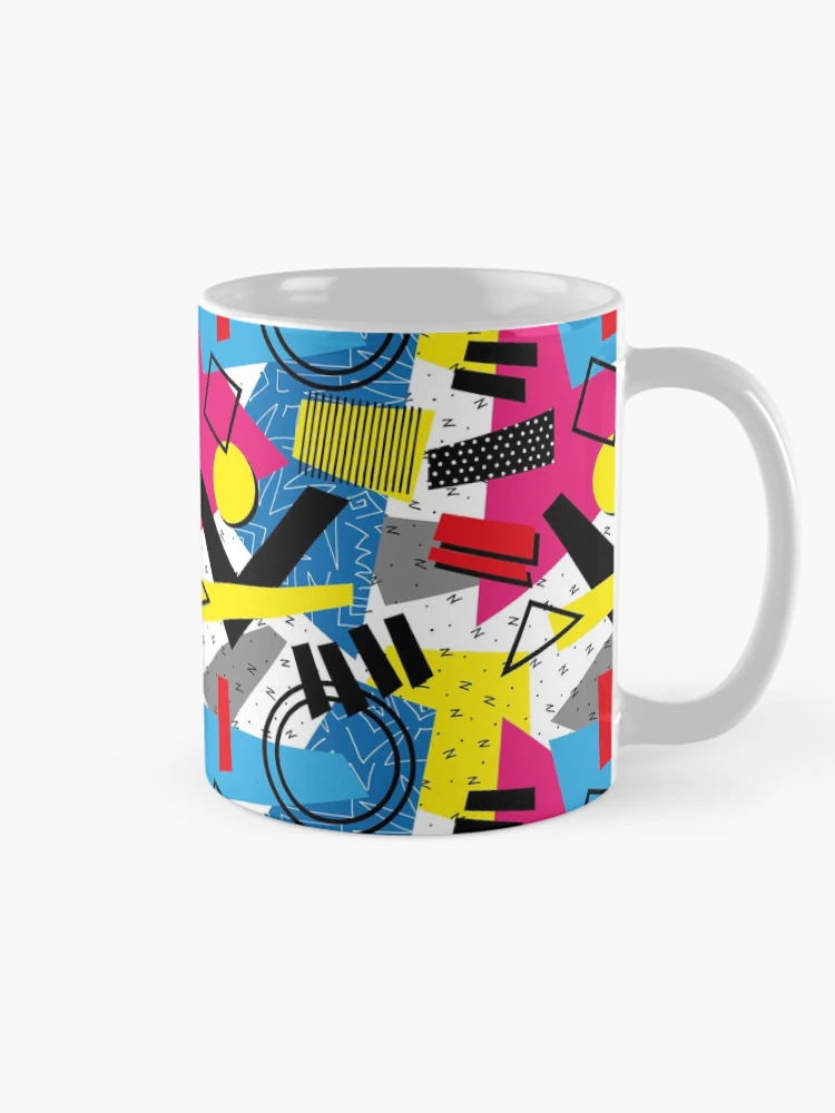 Thumbnail 3 of 6, Coffee Mug, Geometric Abstract Retro Pattern designed and sold by PatternTale.