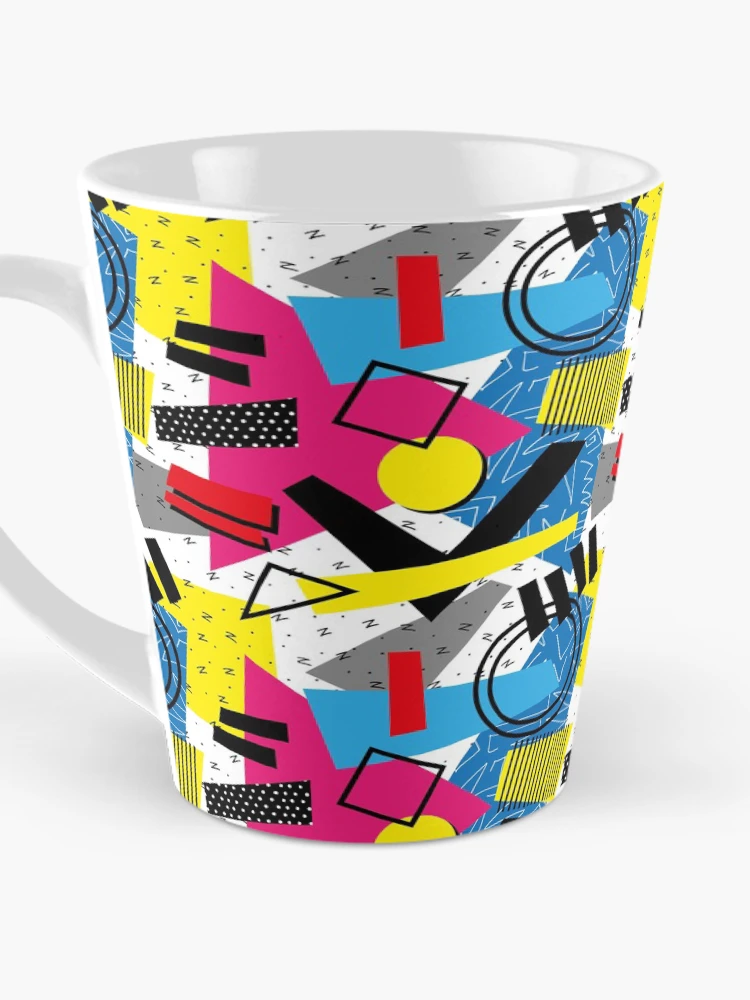 Thumbnail 3 of 4, Coffee Mug, Geometric Abstract Retro Pattern designed and sold by PatternTale.