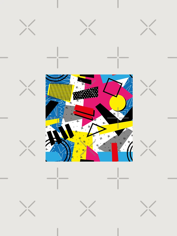 Thumbnail 6 of 6, Premium Oversized Hoodie, Geometric Abstract Retro Pattern designed and sold by PatternTale.