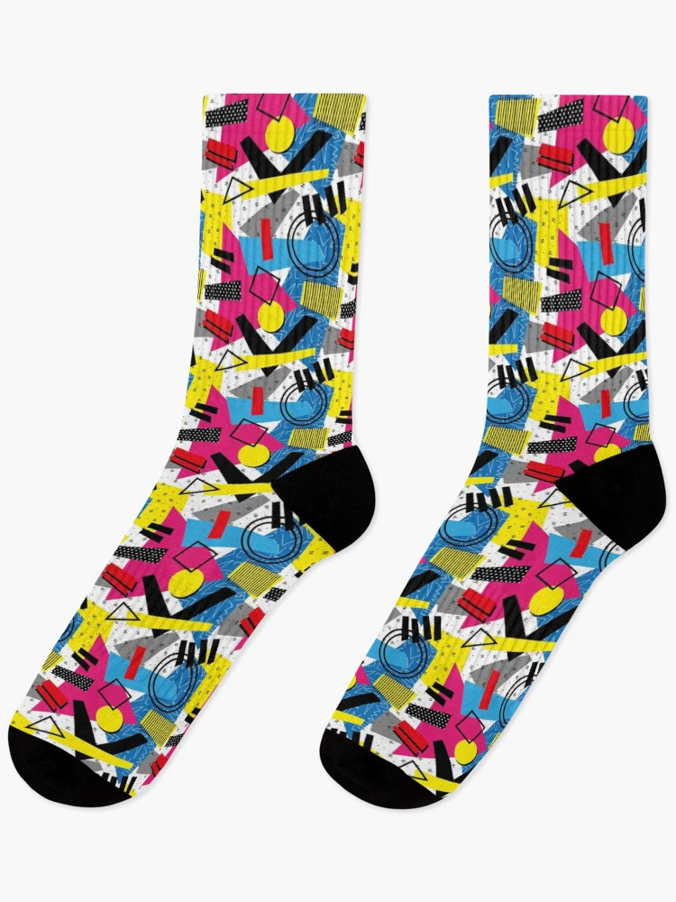 Thumbnail 1 of 5, Socks, Geometric Abstract Retro Pattern designed and sold by PatternTale.