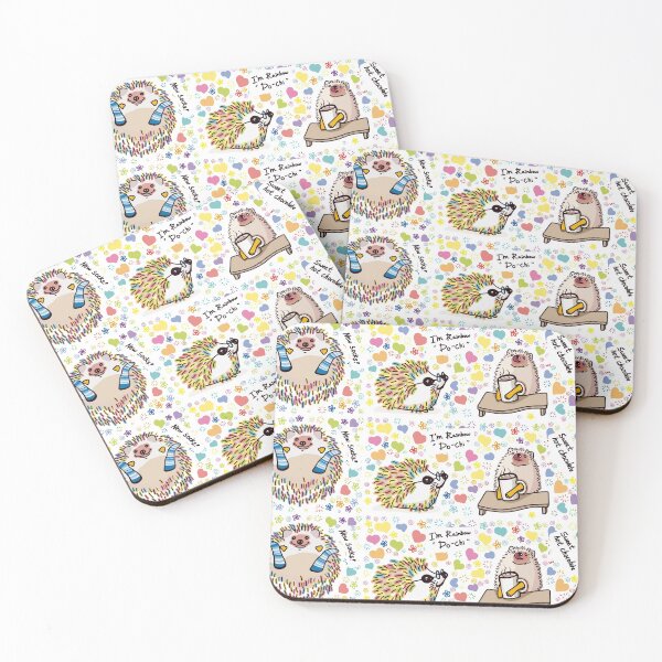 Item preview, Rainbow Hedgehog "Do-Chi" | Hand-drawn rainbow love floral pattern | sticker | t-shirt | DESIGNBRAND designed and sold by DESIGNBRAND.