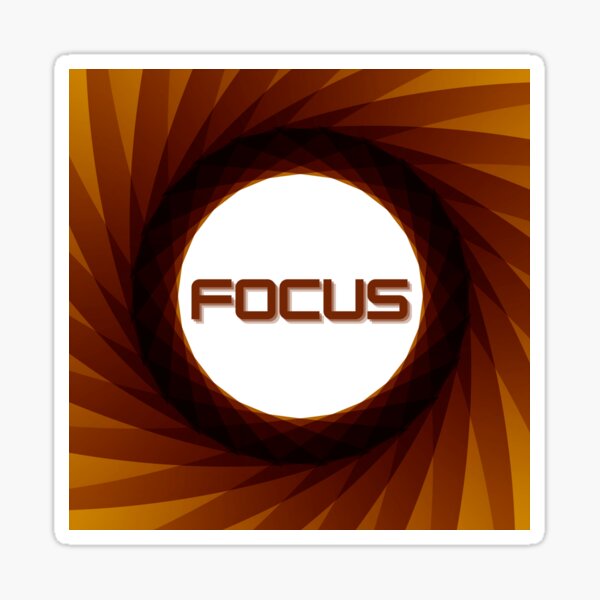 Artikel-Vorschau von FOCUS - Kamerablende - Motivationswort - Erfolgsprinzip, designt und verkauft von Art4Motivation.