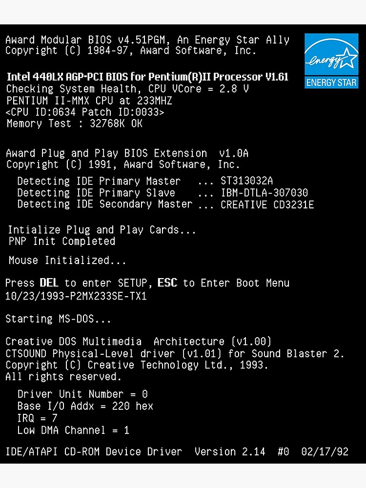 Thumbnail 3 of 3, Poster, Retro Computer Boot Screen designed and sold by ShadowGrey.