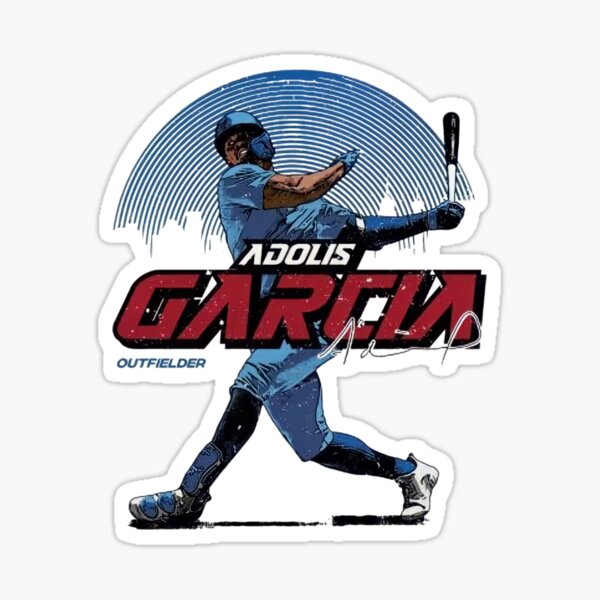 Adolis Garcia Baseball Edit Tapestries Rangers - Adolis Garcia - Sticker