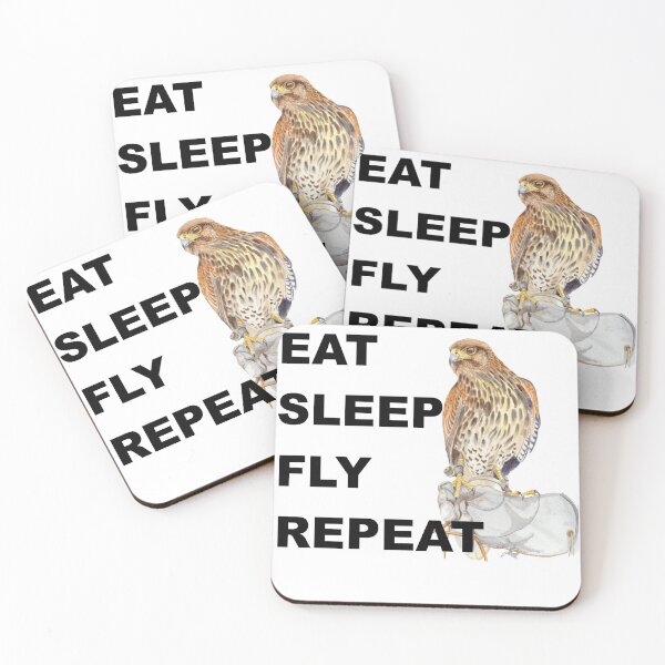 Item preview, Hawking/falconry eat sleep FLY repeat designed and sold by Fozzyartsales.