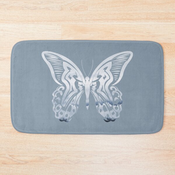 Item preview, Beautiful intricate abstract butterfly outline- for lovers of butterflies. Dusky powder blue - Caroline Laursen original designed and sold by Caroline Laursen.