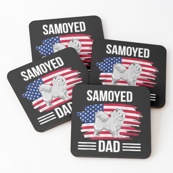 Item preview, Dog Owner US Flag 4th Of July Father's Day Samoyed Dad designed and sold by arabrefugee0695.