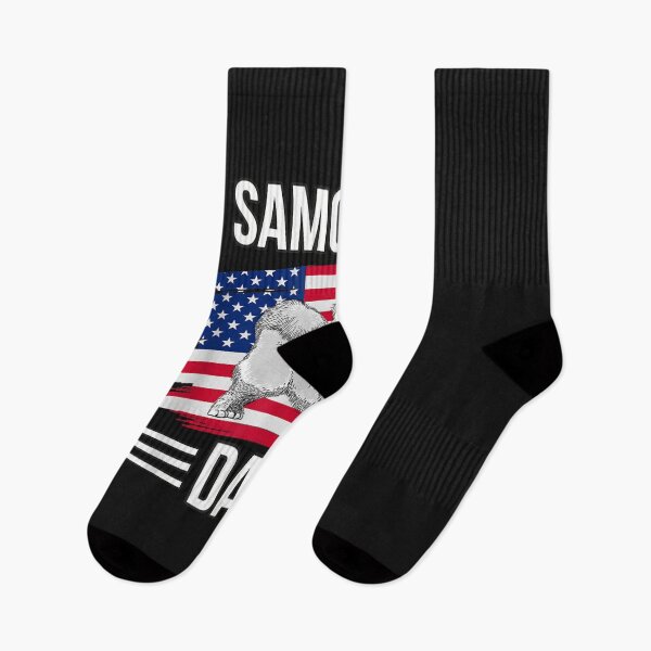 Item preview, Dog Owner US Flag 4th Of July Father's Day Samoyed Dad designed and sold by arabrefugee0695.