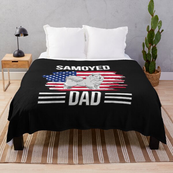 Item preview, Dog Owner US Flag 4th Of July Father's Day Samoyed Dad designed and sold by arabrefugee0695.