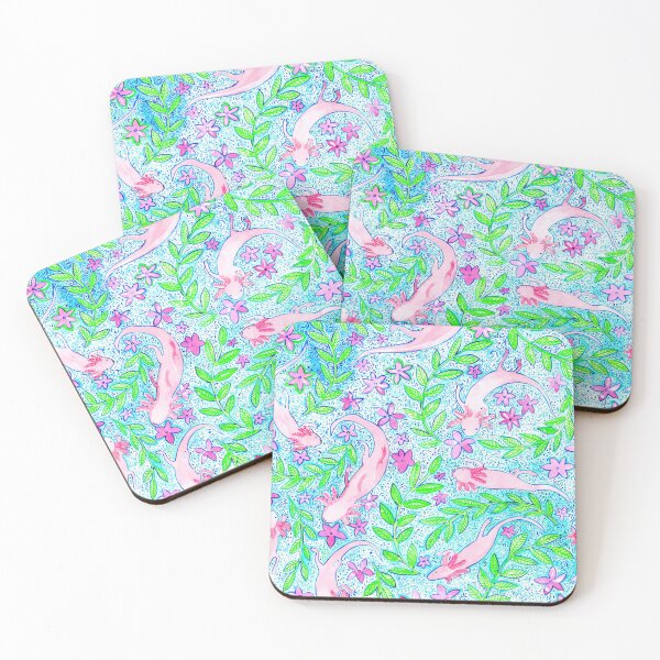 Item preview, Pink axolotl designed and sold by Rebecca Reck Art.
