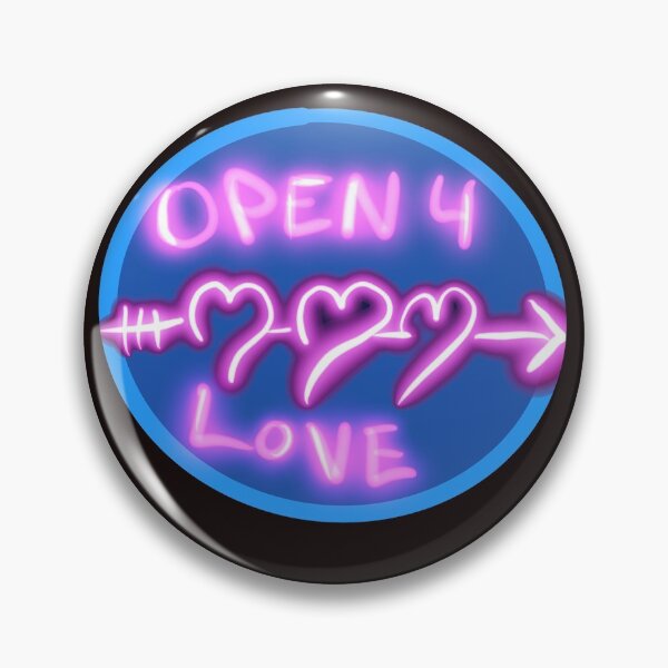 Item preview, Open 4 Love Neon Sign designed and sold by QueenBubbleshop.