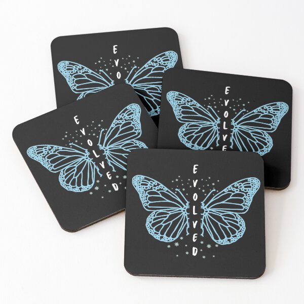 Item preview, Evolved Sky Blue Butterfly and Stars designed and sold by LaurensFortune.